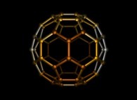 The spherical Fullerene molecule containing 60 Carbon atoms The spherical Fullerene molecule containing 60 Carbon atoms