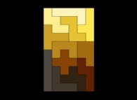 The tiling of a 6x10 rectangle by means of the 12 different pentominos The tiling of a 6x10 rectangle by means of the 12 different pentominos