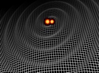 Vue artistique des ondes gravitationnelles Vue artistique des ondes gravitationnelles