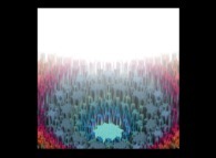 Artistic view of a tridimensional display of a periodical tiling of the plane using 3 von Koch-like snowflakes -iteration 3- Artistic view of a tridimensional display of a periodical tiling of the plane using 3 von Koch-like snowflakes -iteration 3-