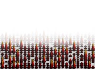 The 1089 first digits of 'pi' displayed as sets of concentric circles 